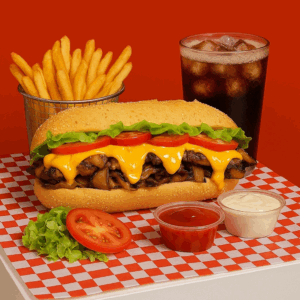 Menu Onion Chicken Cheese Sandwich